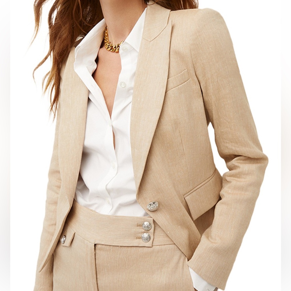 Veronica Beard New Hosanna Dickey Jacket Size 16 In Khaki Melange